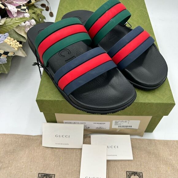 Men’s Gucci, Agrado double strap sandals size 8, made in Italy - Picture 10 of 10
